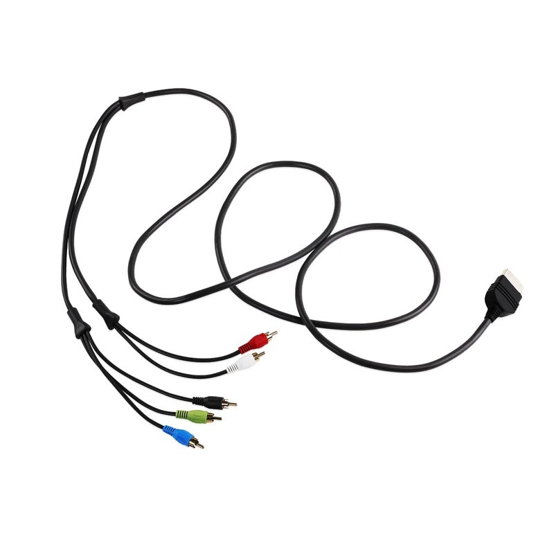 Ciuouient Component HD AV Cable, Composite AV Audio Video Cable Compatible with Microsoft OG Xbox HD Component Cable with Analog Audio (8FT), Black - Image 5